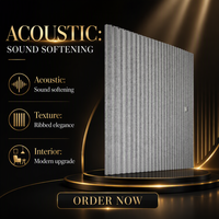 Panneau acoustique mural en feutre gris foncé pliable, panneau décoratif absorbant le son pour studio