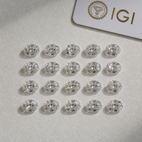 Diamant ovale certifié IGI, cultivé en laboratoire, blanc, non monté, CVD HPHT, couleur D-F, pureté VVS, pour bague de fiançailles personnalisée, vente en gros