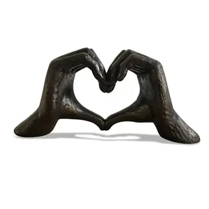 Love Gesture Hands Sculpture Bronze Life Wedding Present Anniversary Gift