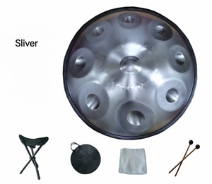 Tambour à langue en acier inoxydable <span class=keywords><strong>de</strong></span> 22 pouces, 9 notes, <span class=keywords><strong>instrument</strong></span> <span class=keywords><strong>de</strong></span> <span class=keywords><strong>musique</strong></span> fait main avec sac et support pour tambour à main - Product Image 5