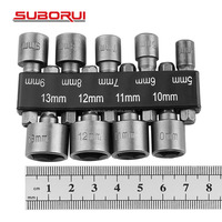 Kit de douilles à impact en acier industriel SUBORUI 5 mm-13 mm 1 pièce, personnalisable OEM, embout de perceuse magnétique pour réparation automobile