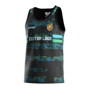 Débardeurs de sport pour hommes de haute qualité, sans manches, de compression protectrice, personnalisables, vente en gros, maillot de rugby américain - Product Image 1