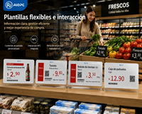 Étiquettes de prix numériques et affiches à écran tactile LCD de 2,9 pouces pour usage commercial intérieur/extérieur, centres commerciaux et métros, OEM