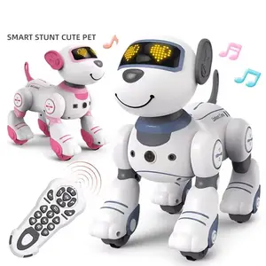 Smart RC Robot elettronico cane programmabile intelligente interattivo acrobazia Robot cane canzone musicale Touchsense comando vocale giocattoli per bambini