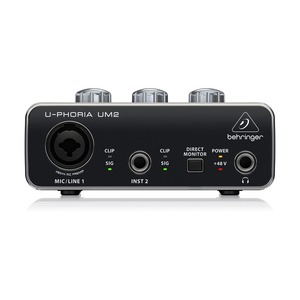<span class=keywords><strong>Carte</strong></span> <span class=keywords><strong>son</strong></span> externe vérifiée <span class=keywords><strong>Behringer</strong></span> U-Phoria UM2, interface audio USB, 2 préamplis Midas et alimentation fantôme, équipement audio de studio musical - Product Image 1