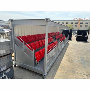 40hc thể thao địa điểm di động tribune vận chuyển container 63 gấp ghế câu lạc bộ bóng đá khán đài container để bán Hà Lan - Product Image 5