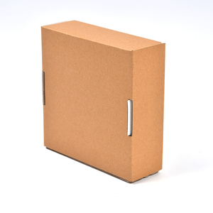 Boîtes d'avion carrées en papier kraft ondulé recyclable écologique Gravure imprimée Tear Strip Zipper Flat Logo Tools Hardware - Product Image 6