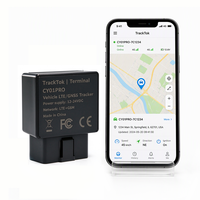 Traceur GPS de voiture TrackTok CY01PRO 4G SA LTE/GPRS avec moniteur vocal, suivi en temps réel, installation facile, application gratuite, localisateur