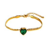 Pulsera chapada en oro impermeable de acero inoxidable, joyería de moda que no se decolora, brazaletes elegantes y elegantes