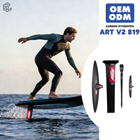 ART V2 819 Maui Wave Hydrofoil Carbon Foil Fast Glide Tight Carving Tow Foil Prone Surf Advanced Ocean Ride Performance AXIS