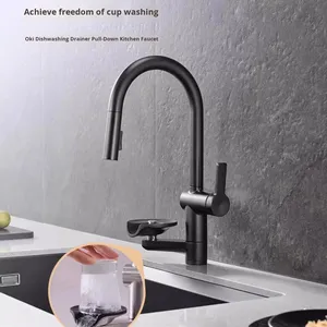 Kohler 34861t Mỹ Vòi Nước Nhà Bếp Pull-out bồn rửa vòi nước với cup Máy Giặt nóng lạnh lưu vực Brass gốm duy nhất-lỗ cài đặt - Product Image 2