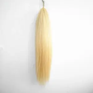 Blonde White 95 cm Western Natural Loop Equestrian False Horse Tail Extensions For Horse Showing Tails