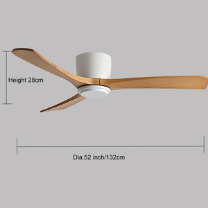 Beste Prijs Hoge Kwaliteit Afstandsbediening <span class=keywords><strong>Led</strong></span> Verlichting Dc Motor Massief Hout Plafond Ventilator Licht Voor Woonkamer - Product Image 3