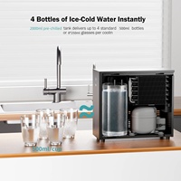 Refroidisseur d'eau froide instantané pour évier de cuisine, unité de refroidissement d'eau sous comptoir avec affichage LED de la température, pas besoin de réfrigérateur