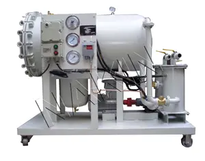 Máquina de limpeza de óleo hidráulico alto, unidade de óleo de turbina de baixo consumo de energia, purificador de óleo de navio