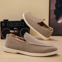 Chaussures habillées en daim confortables pour hommes en gros, nouvelle mode, chaussures habillées formelles pour affaires, chaussures légères en caoutchouc