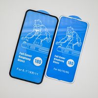 Film de protection d'écran en verre trempé 2.5D Gorilla 18D Airbag, vente chaude 2026, pour iPhone 12 13 14 15 16 17 Pro Max X Xr Xs Max
