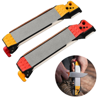 Aiguiseur de couteau multifonctionnel pour la chasse en plein air, aiguiseur de couteau portable double face, aiguiseur de couteau guidé Work Sharp