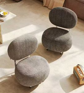 Tabouret Liuli, Tabouret à roulettes universel, Tabouret haut de gamme pour salon, Chaise à dossier pour la maison, Tabouret mobile à roulettes - Product Image 4