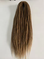 Capelli all'Uncinetto 24 Pollici, 10 Ciocche/Confezione, Doppia Trama a Macchina, Dreadlocks a Doppia Estremità per Rock&Roll, Reggae, Hiphop, Goddess Locs