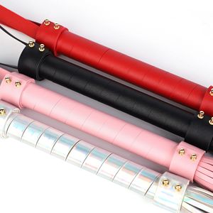แส้หนังสองด้านสำหรับผู้ใหญ่ อุปกรณ์ฝึกซ้อม BDSM สีสันสดใส 1654654 - Product Image 2