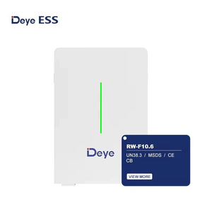 Deye RW-G10.6แบตเตอรี่ลิเธียม LiFePO4 200Ah 51.2โวลต์ติดผนังแรงดันต่ำ10.64KWh เก็บพลังงานที่บ้าน8000รอบ - Product Image 1