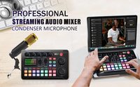 Carte son, table de mixage, microphone à condensateur professionnel pour enregistrement en studio et en direct, cartes son et mixeurs audio