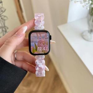 สายนาฬิกาเรซิ่นดีไซน์ใหม่ทรงวงรีสุดหรูสำหรับ Apple Watch 8 ขนาด 41 มม. 45 มม. - Product Image 5