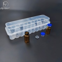Caja Rectangular Transparente de Plástico PP para Polvo Liofilizado, Estuche para Viales de Polvo de Péptidos, Venta al por Mayor, OEM, ODM, Personalizado, 3 ml, 24 Viales
