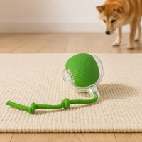 Balle interactive intelligente pour chat, à roulement automatique, 3 vitesses réglables, rechargeable par USB, jouet électrique pour animaux de compagnie avec capteur de réveil en option