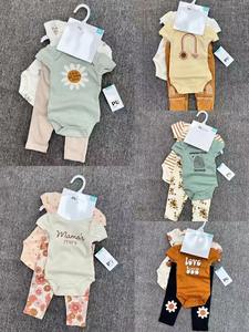 All'ingrosso <span class=keywords><strong>abbigliamento</strong></span> <span class=keywords><strong>estivo</strong></span> per bambini set 100% cotone per 9-12 mesi-nuovo arrivo - Product Image 2