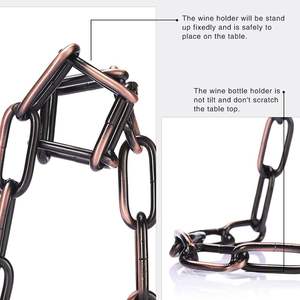 Support à vin flottant magnétique créatif en acier pour décoration - Product Image 3
