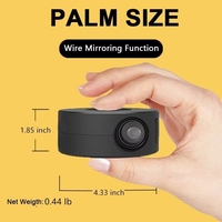 Projecteur portable mini courte focale Yt200 HD 1080p Home Cinéma Vidéo 3D Hologramme Smart Laser 4K LED LCD Lampes Prise US