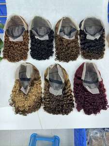 Promotion 59$ Letsfly Roma Curly 13x4 Lace Frontal Bob Wigs 16 18 Inches 2 Tones Human Hair Wholesales 1BT4T1B - Product Image 5