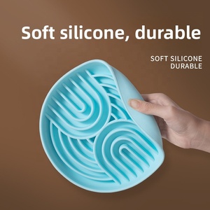 Custom Portable Drinking Eating Puppy Essentials Silicone <b>Mat</b> Pet <b>Cat</b> Slow Feeder Dog Food Bowl - Product Image 4