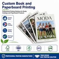 Service d'impression de brochures, catalogues publicitaires et livres éducatifs personnalisés de haute qualité en couleur, couverture souple
