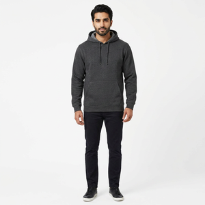 Top Trending Men's Hoodies With Branded Chest Patch Durable Cotton Breathable <b>Fabric</b> And Urban Streetwear Hoodies for Men - Product Image 1