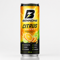 Boisson énergisante prête à boire au ginseng, à la taurine et à la caféine, canette de 250 ml, boissons sportives gazeuses, emballage personnalisé, échantillon gratuit