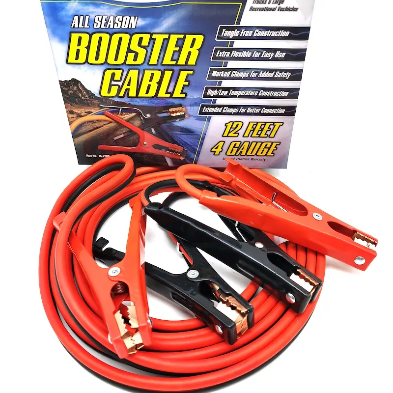 USA Style Booster-Kabel 16FT 6 Gauge Heavy Duty Jump führt Batterie-Booster-Kabel