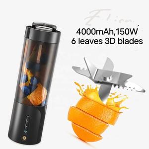 Mini mixeur-blender portable USB rechargeable en acier inoxydable 450 ml à 6 lames, multifonctionnel, pour fruits, idéal pour l'extérieur, marque distributeur - Product Image 3