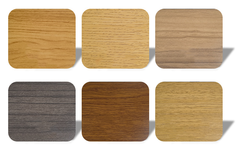 Custom Wood Grain Laminate Stainless Steel Sheet Transfer Plate For Hotel Door Wardrobe