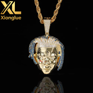 Wholesale Fashion Hip Hop Jewelry Horus Pendant <b>Iced</b> <b>Out</b> 3A Zircon Solid Eagle Pendant <b>Iced</b> <b>Out</b> <b>Chain</b> With Pendant - Product Image 1