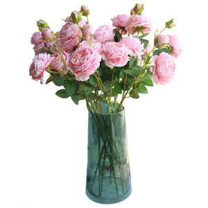 Cina all'ingrosso fabbrica diretta 3 peonie vera tocco di seta bianco occidentale <span class=keywords><strong>rosa</strong></span> <span class=keywords><strong>rosa</strong></span> peonia fiori artificiali per la festa di nozze - Product Image 5