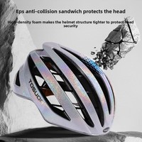 Casque de vélo unisexe léger d'été, coloré, avec grille 3D, intégré, coupe-vent, pour VTT et vélo de route, équipement professionnel