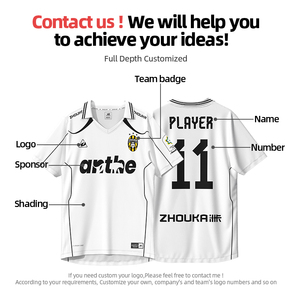 <span class=keywords><strong>Maglia</strong></span> da calcio con scollo a V <span class=keywords><strong>maglia</strong></span> <span class=keywords><strong>maglia</strong></span> <span class=keywords><strong>maglia</strong></span> da calcio <span class=keywords><strong>bianca</strong></span> per adulti sport all'aria aperta <span class=keywords><strong>maglia</strong></span> da calcio - Product Image 2