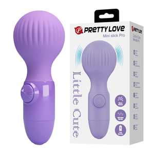 Prettylove Mini AV Wand Vibrador Portátil de Silicona con Batería AAA, Vibración Potente BI-300117 - Product Image 1