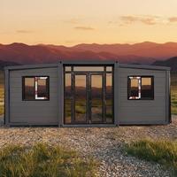 Maison conteneur modulaire préfabriquée extensible en acier, portable, pour hôtels et villas de luxe, écologique et économique, fabriquée en Chine