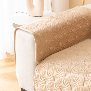 Ucuz yeni tasarım evrensel kanepe kılıfı oturma odası Polyester kumaş nakış kanepe koruyucu kapakları - Product Image 3