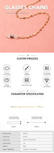 Accessoires de <span class=keywords><strong>lunettes</strong></span> élégants Trendy Retro Chaîne de <span class=keywords><strong>lunettes</strong></span> en métal Corde de <span class=keywords><strong>lunettes</strong></span> WH034 Chaînes de <span class=keywords><strong>lunettes</strong></span> de soleil <span class=keywords><strong>Cordon</strong></span> de <span class=keywords><strong>lunettes</strong></span> - Product Image 6
