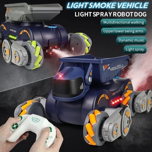 Vendita calda 2.4G telecomando Spray cucciolo auto Robot giocattolo per bambini Stunt RC auto giocattolo con suoni musicali Robot cane - Product Image 5